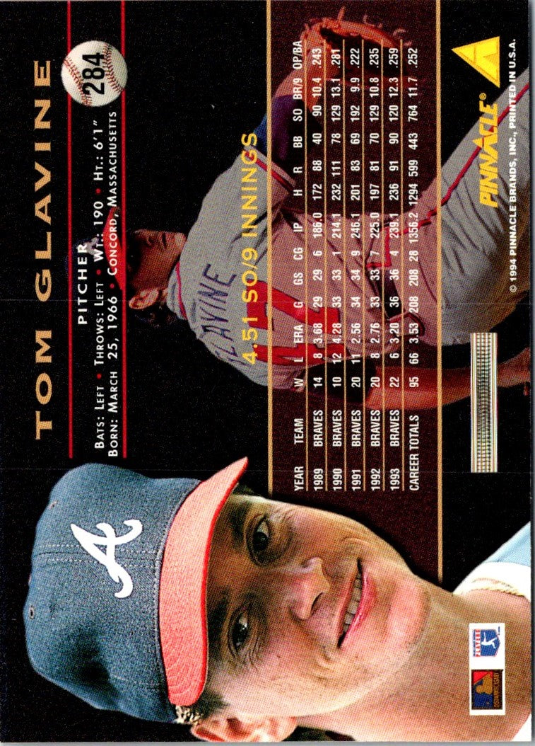 1994 Pinnacle Tom Glavine