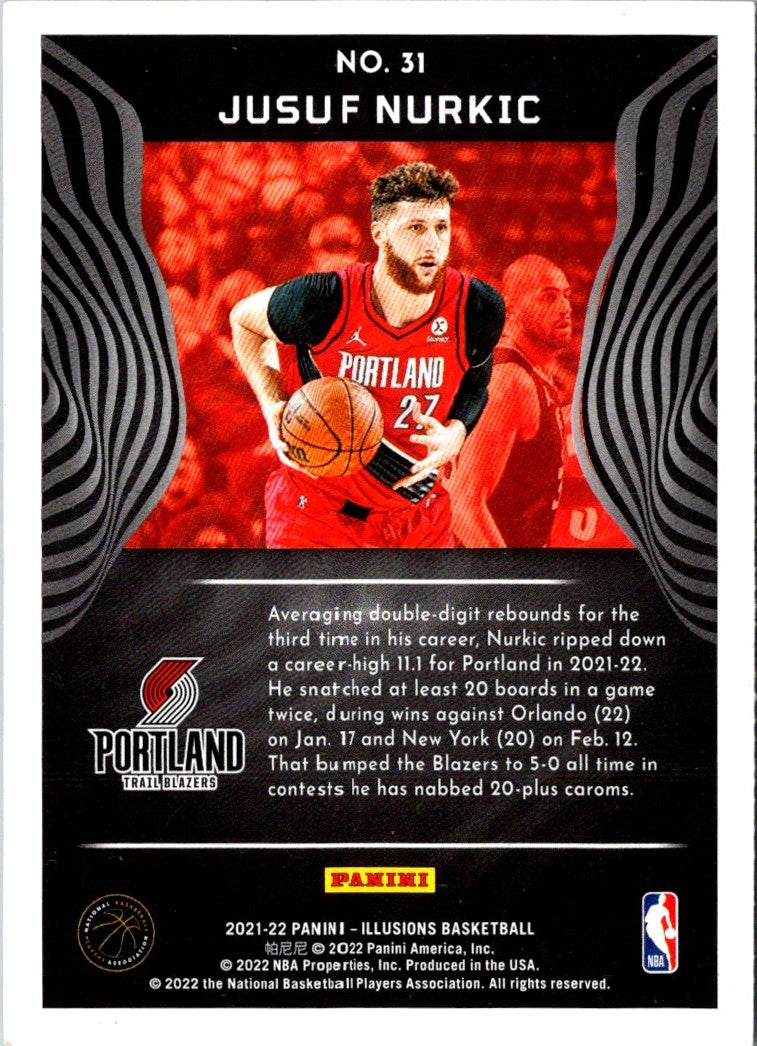 2021 Panini Illusions Jusuf Nurkic