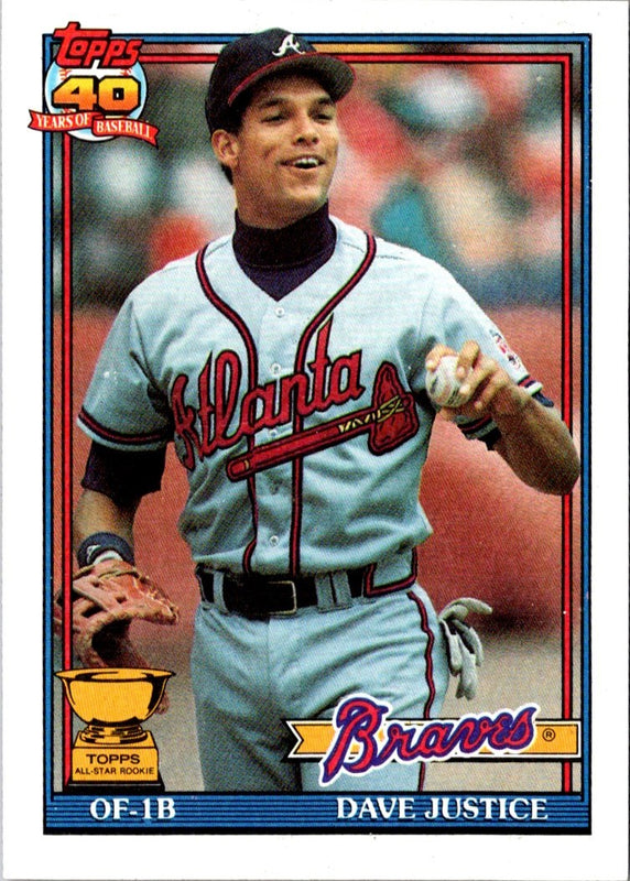 1991 Topps David Justice #329