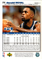 1995 Collector's Choice Player's Club Donald Royal #216