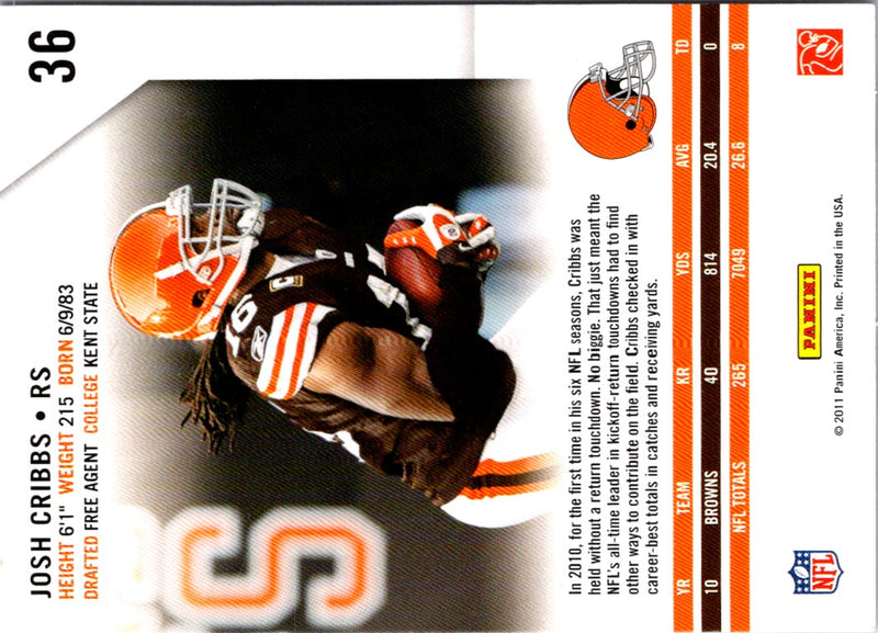 2011 Panini Josh Cribbs