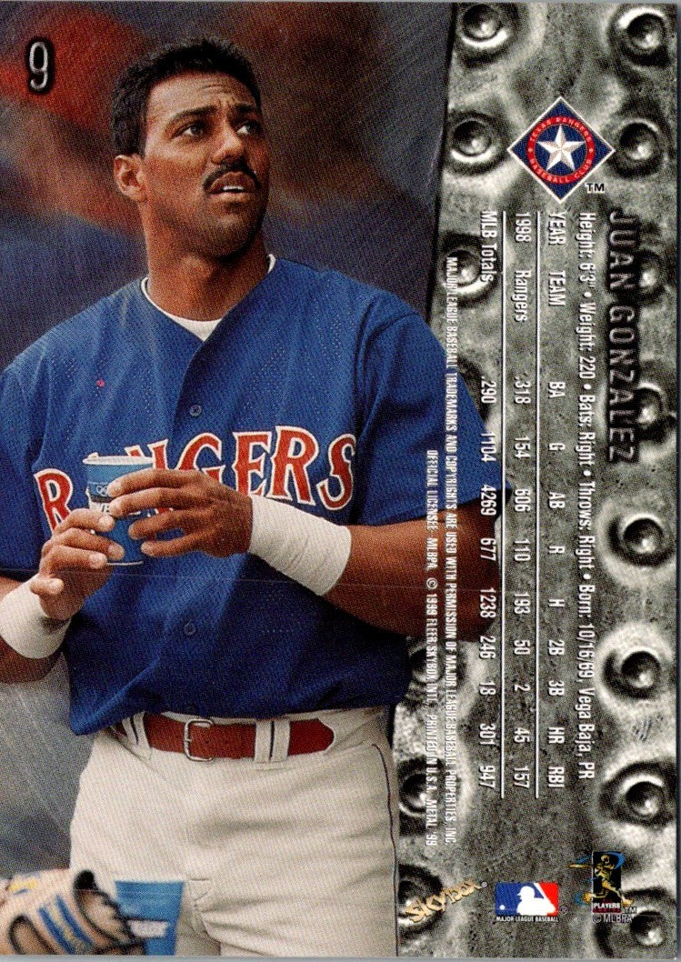 2000 Fleer E-X Juan Gonzalez