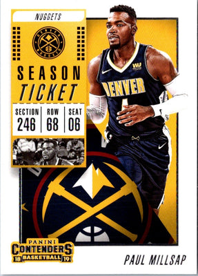 2018 Panini Contenders Game Ticket Red Paul Millsap #46
