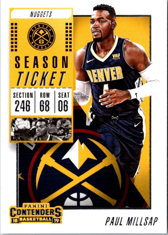 2018 Panini Contenders Game Ticket Red Paul Millsap #46