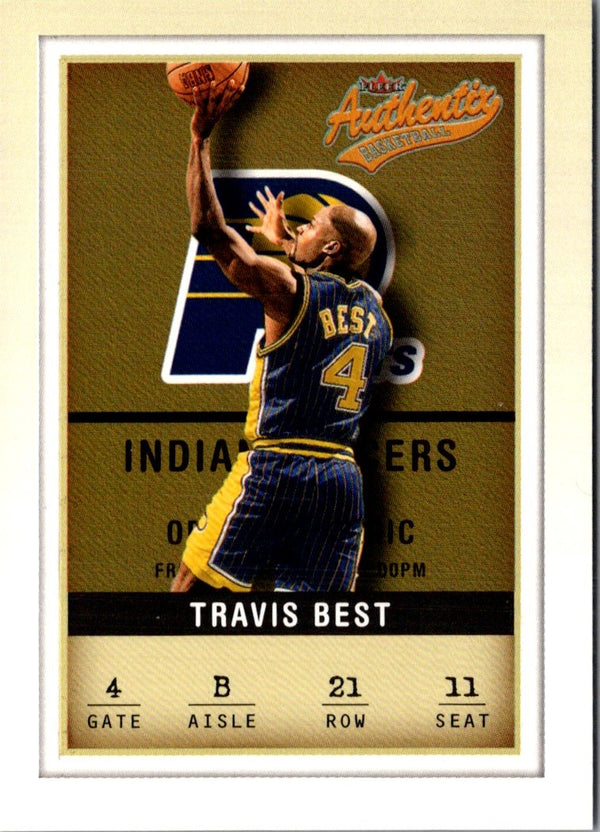 2001 Fleer Authentix Travis Best #21