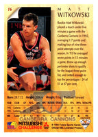 1994 Australian Futera NBL Matt Witkowski #16