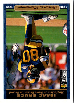 1996 Collector's Choice Season to Remember Blow-ups Isaac Bruce #76