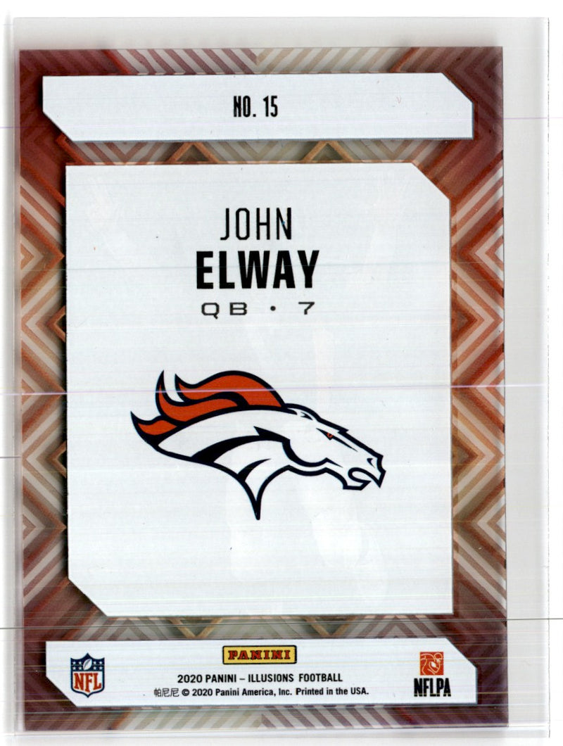 2020 Panini Illusions Clear Shots John Elway