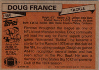 1981 Topps Doug France #466 Rookie