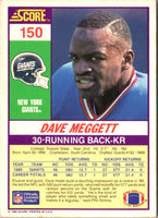1990 Score Dave Meggett #150
