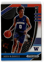2020 Panini Prizm Draft Picks Collegiate Blue and Jaden McDaniels #51