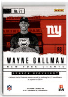 2017 Panini Father's Day Wayne Gallman #71 049/499