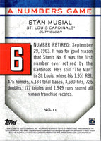2020 Topps Update A Numbers Game Stan Musial #NG-11