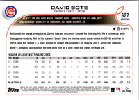 2022 Topps David Bote #627