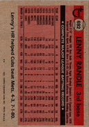 1981 Topps Lenny Randle