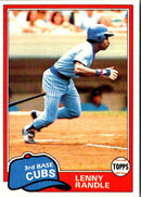 1981 Topps Lenny Randle