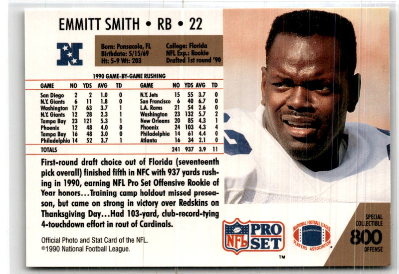 1990 Pro Set Emmitt Smith