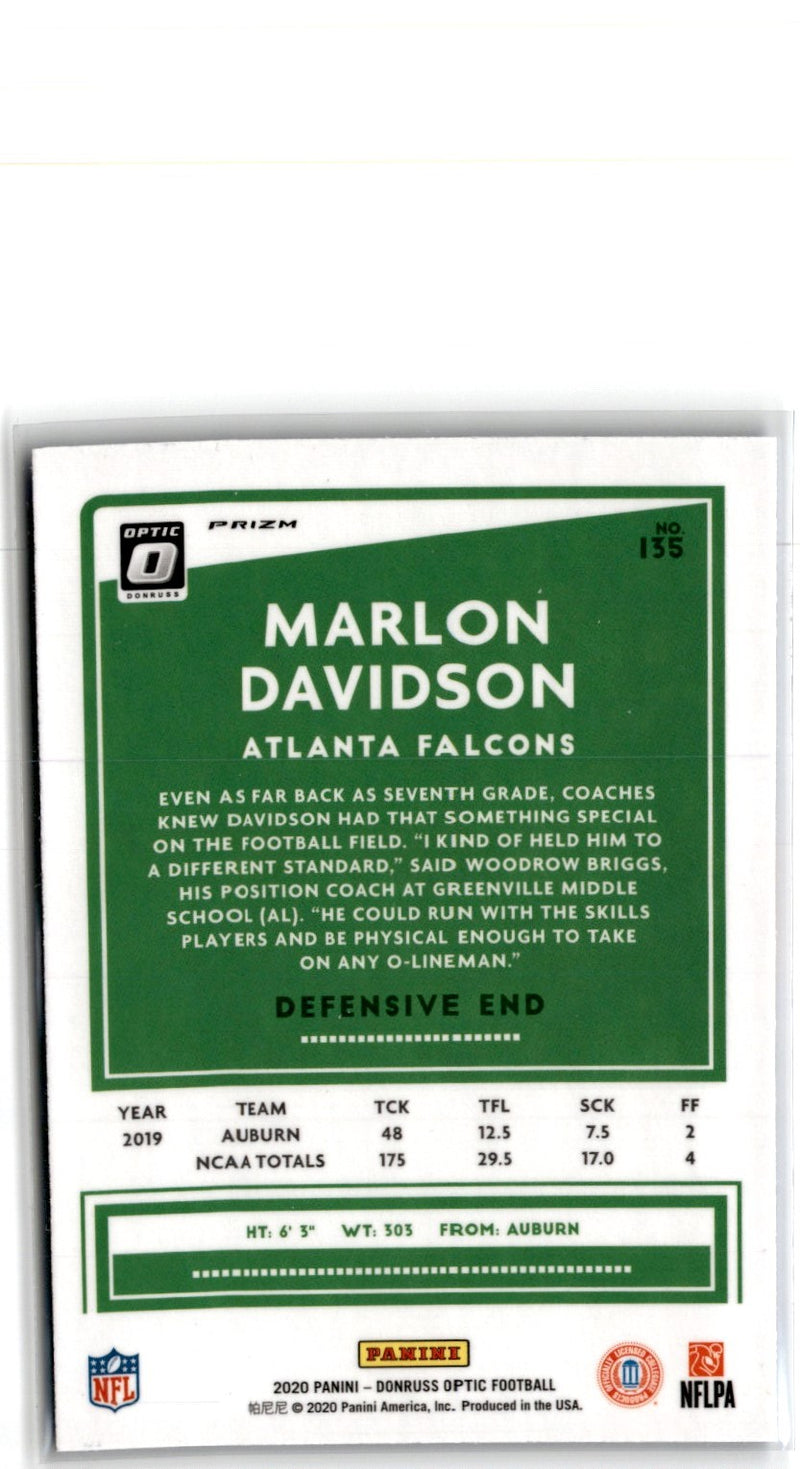 2020 Donruss Optic Blue Marlon Davidson