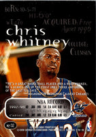 1998 SkyBox Thunder Chris Whitney #32