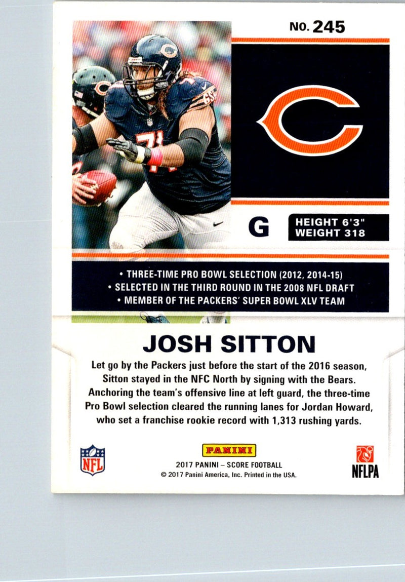 2017 Score Scorecard Josh Sitton