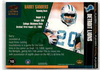 1998 Pacific Crown Royale Pivotal Players Barry Sanders #10