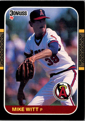 1987 Donruss Mike Witt #58