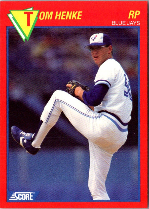 1989 Score Baseball's 100 Hottest Players Tom Henke #63