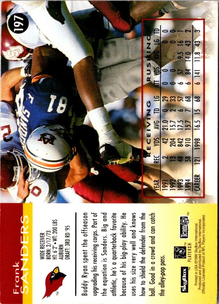 1995 SkyBox Impact Frank Sanders