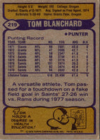 1979 Topps Tom Blanchard #219