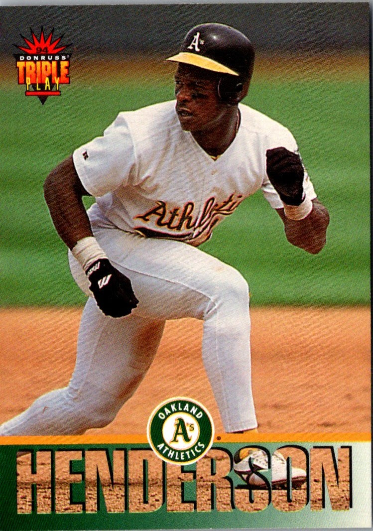 1994 Triple Play Rickey Henderson