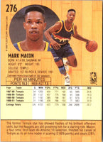 1991 Fleer Mark Macon #276 Rookie
