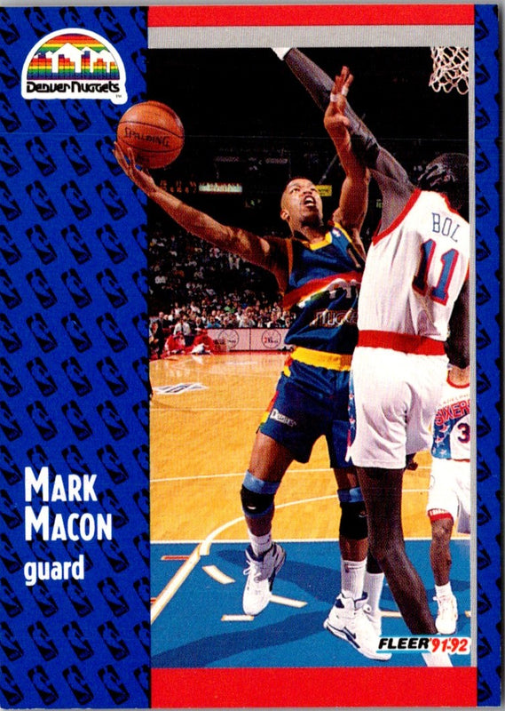 1991 Fleer Mark Macon #276 Rookie