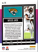 2022 Score Purple Myles Jack #24