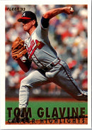 1993 Fleer Tom Glavine Career Highlights Tom Glavine