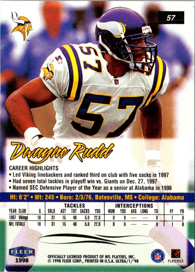 1998 Ultra Dwayne Rudd