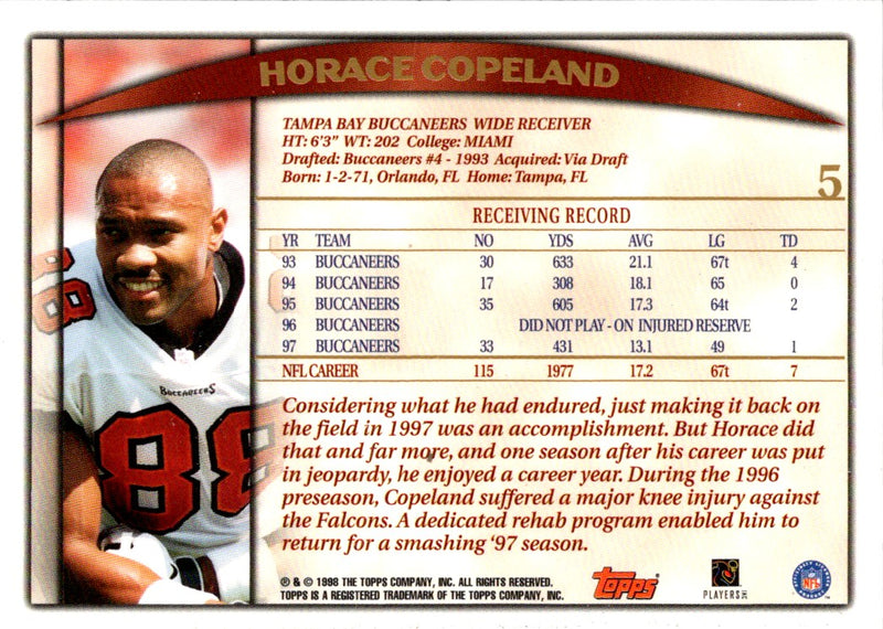1998 Topps Horace Copeland