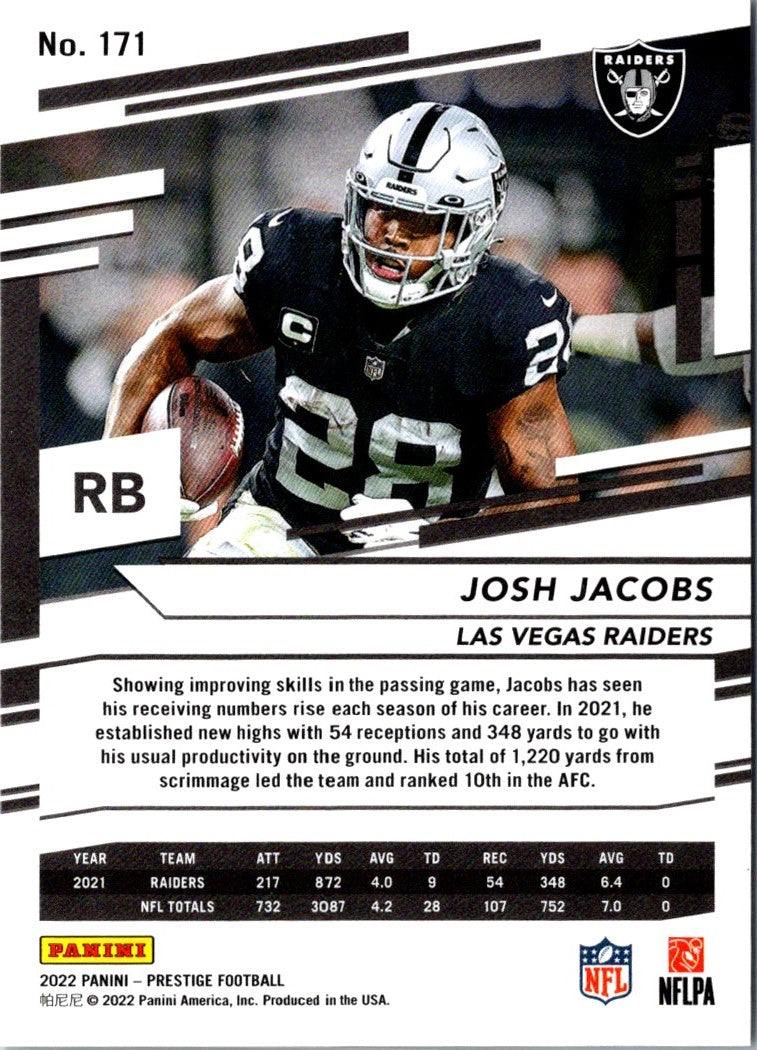 2022 Panini Prestige Josh Jacobs