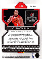 2021 Panini Prizm Hyper Red CJ McCollum #22