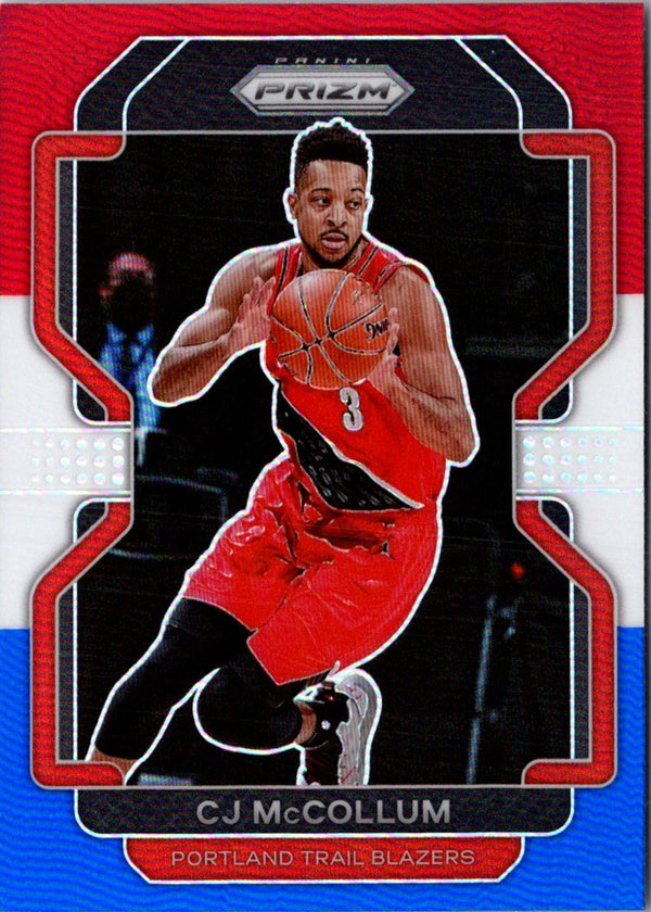 2021 Panini Prizm Hyper Red CJ McCollum #22