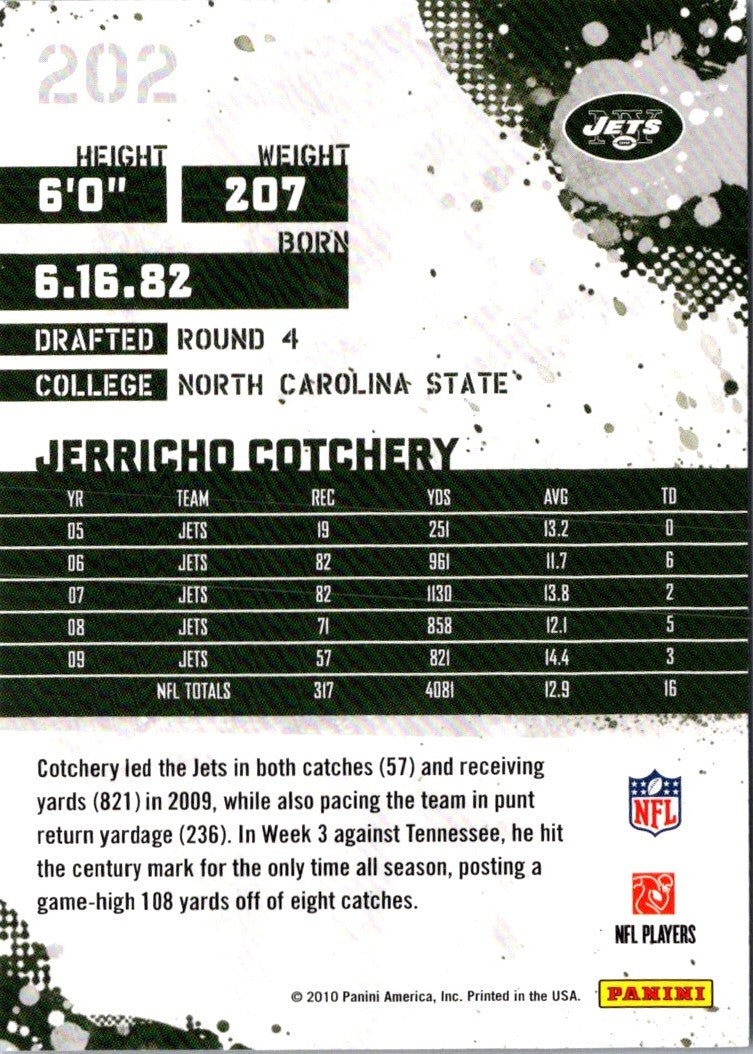 2010 Score Jerricho Cotchery