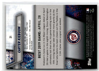 2019 Bowman's Best Carter Kieboom #21