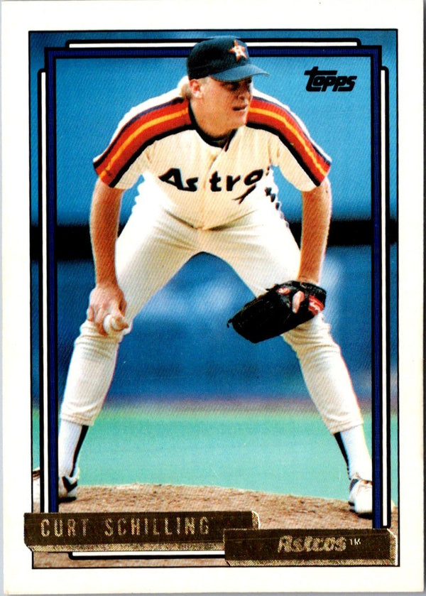 1992 Topps Gold Winners Curt Schilling #316