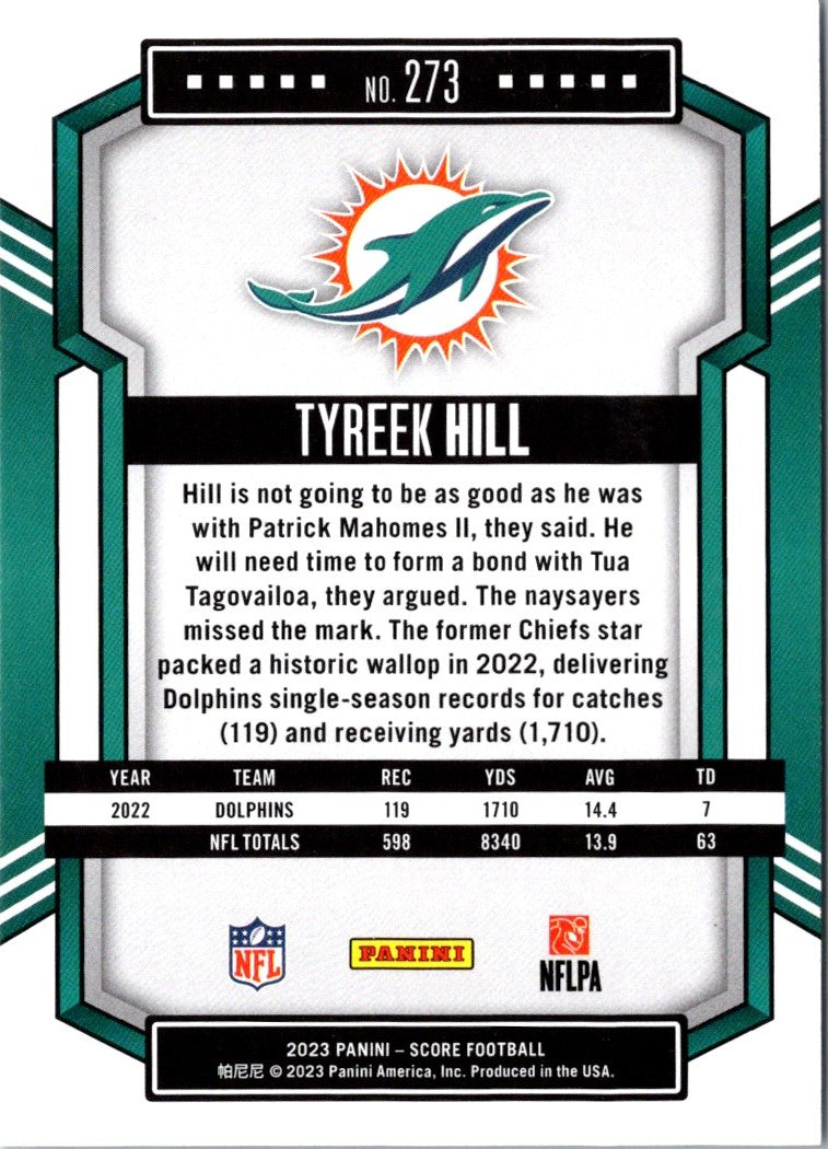 2023 Score Tyreek Hill