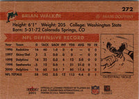 2001 Fleer Tradition Glossy Brian Walker #272