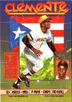 1987 Donruss Super Diamond Kings Roberto Clemente Puzzle #NNO