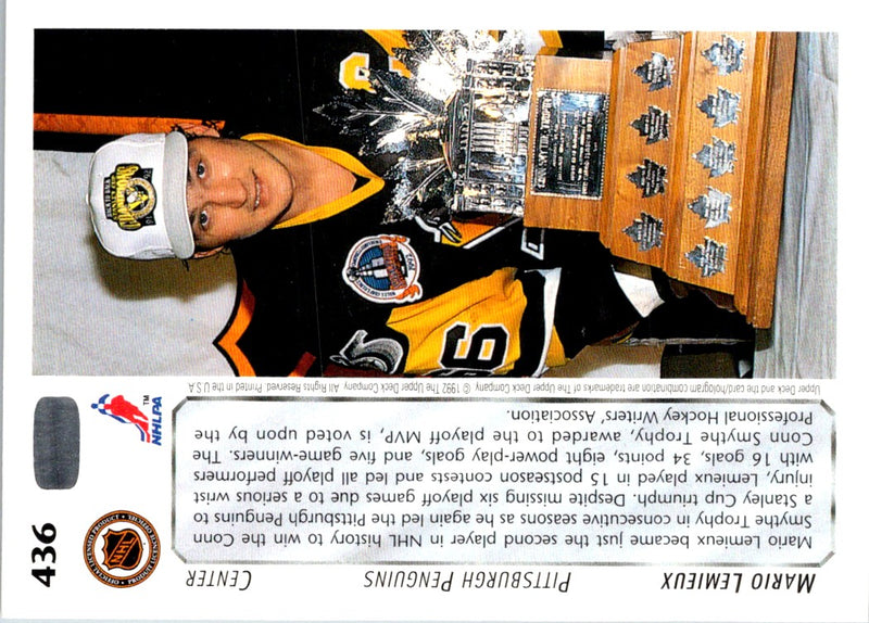 1992 Upper Deck Mario Lemieux