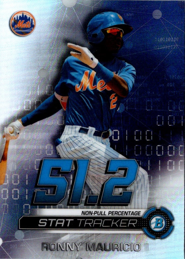 2019 Bowman Chrome Stat Tracker Ronny Mauricio #ST-RM