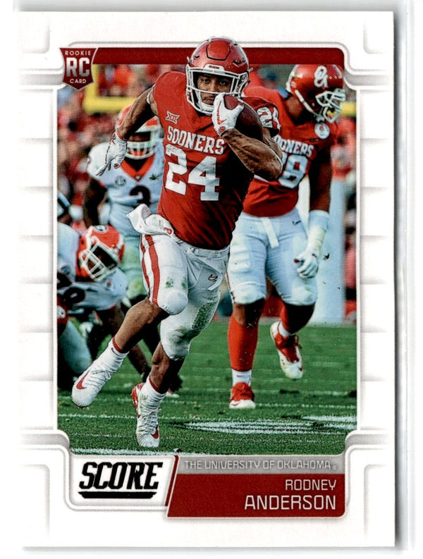 2019 Score Rodney Anderson #340 Rookie