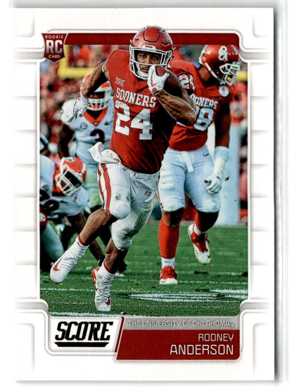 2019 Score Rodney Anderson #340 Rookie