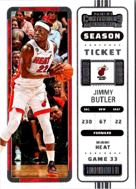 2022 Panini Contenders Game Ticket Red Jimmy Butler #75